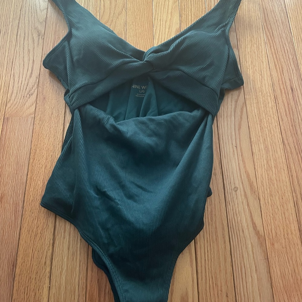 Nine West Dark Green One Piece Swimsuit